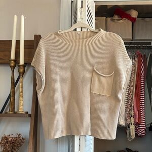 2/$10 Amazon Women's Beige Sweater Vest